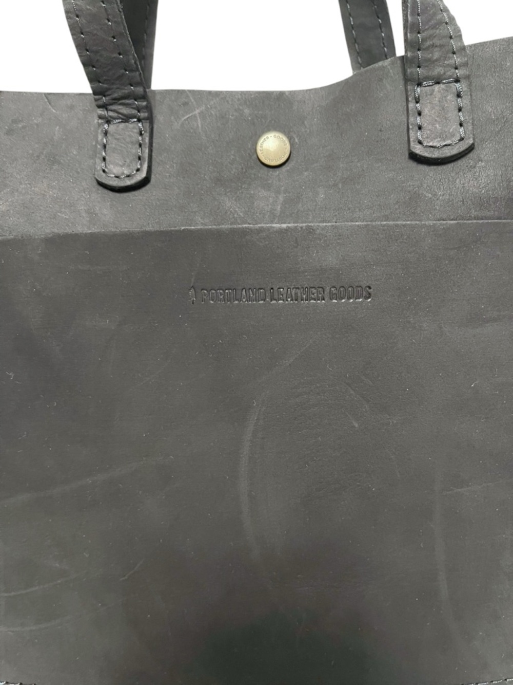 NWOT PORTLAND LEATHER Mini Crossbody Tote - Black - Picture 3 of 12